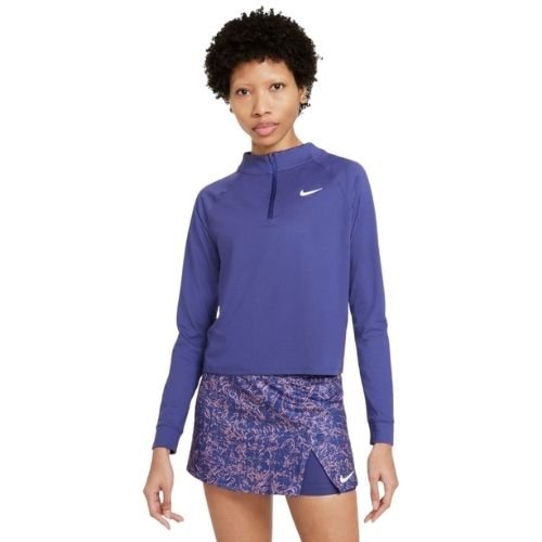 Nike Court Dri Fit Victory Long Sleeve Dam Dark Purple Dust